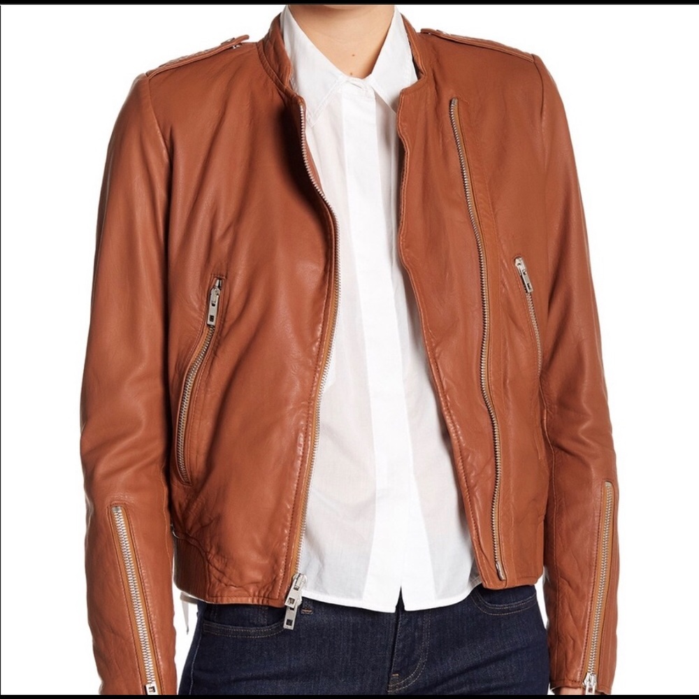 Rag & Bone 100% leather bomber jacket size 4